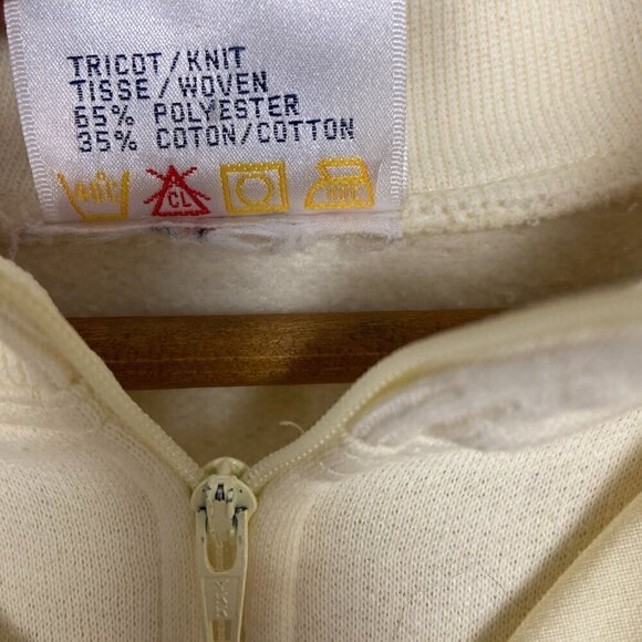 Vintage Butter Yellow Foot Locker Pullover Tenniscore Sporty Retro Large - Picture 6 of 7